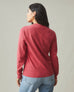 Women's Vintage Crew Long Sleeve Tee - Washed Poppy